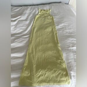 Old navy light yellow/ lime sleeveless ribbed dress